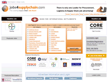 Tablet Screenshot of jobs4supplychain.com